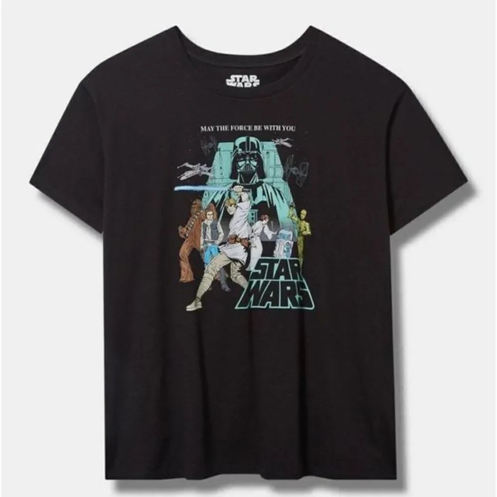 Torrid Star Wars Relaxed Fit Cotton Boxy Tee New